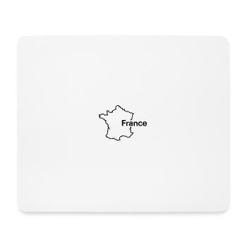 Französischer Landesumriss - Mousepad (Querformat) - Weiß - Vorne