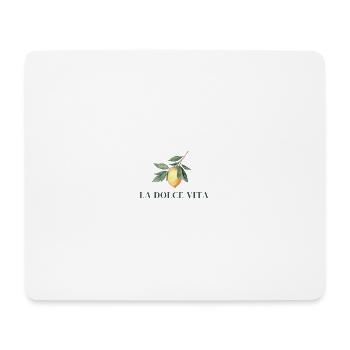 La Dolce Vita - Lemon - Mousepad (Querformat) - Weiß - Vorne