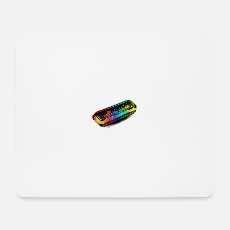 MUNDHARMONIKA - Mousepad (Querformat) - Weiß
