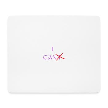 Red Typography Push Your Limit T Shirt - Mousepad (Querformat) - Weiß - Vorne