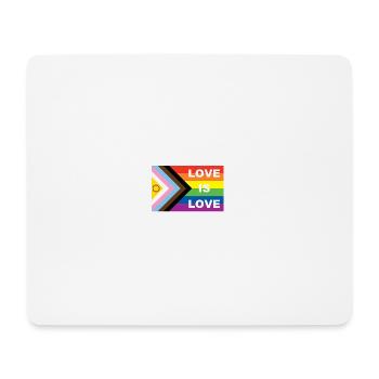 LOVE IS LOVE - Mousepad (Querformat) - Weiß - Vorne