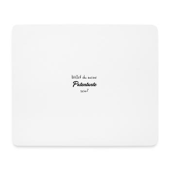 Willst du meine Patentante sein - Mousepad (Querformat) - Weiß - Vorne