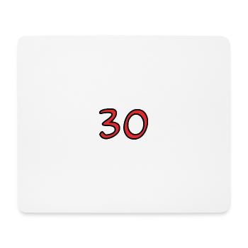 30. 30 YEARS. 30th ANNIVERSARY. 30TH ANNIVERSARY. - Mouse Pad (horizontal) - white - Front