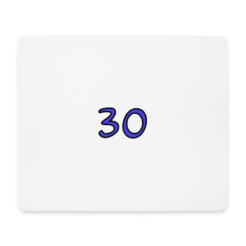 30. 30 ANS. 30e ANNIVERSAIRE. ANNIVERSAIRE 30 ANS. - Tapis de souris (format paysage) - blanc - Devant