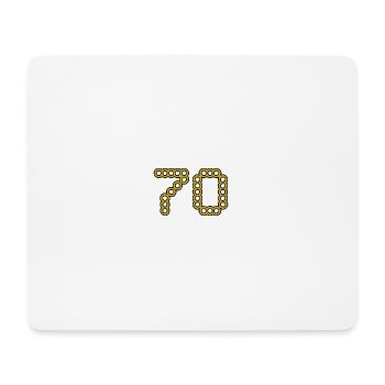 70. 70 YEARS. 70th ANNIVERSARY. 70 YEARS ANNIVERSARY. - Mouse Pad (horizontal) - white - Front