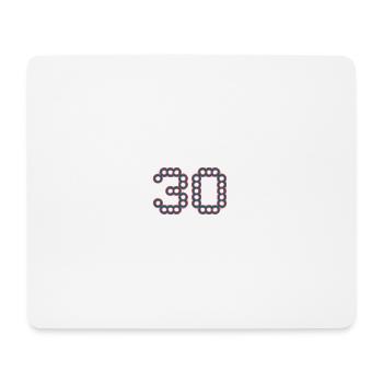 30. 30 YEARS. 30th ANNIVERSARY. 30 YEARS ANNIVERSARY. - Mouse Pad (horizontal) - white - Front