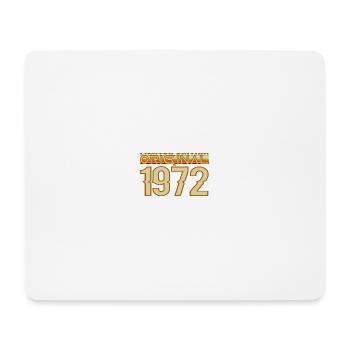 Logo Retro 1972 Original - Mouse Pad (horizontal) - white - Front