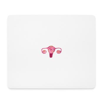 Uterus - Tapis de souris (format paysage) - blanc - Devant