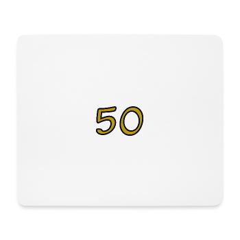 50. 50 YEARS. 50th ANNIVERSARY. 50TH ANNIVERSARY. - Mouse Pad (horizontal) - white - Front
