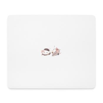 Trop mignon - Tapis de souris (format paysage) - blanc - Devant