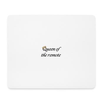Reine de la télécommande - Tapis de souris (format paysage) - blanc - Devant