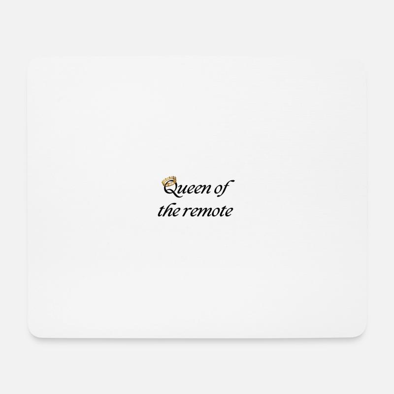 Reine de la télécommande - Tapis de souris (format paysage) - blanc