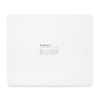 Hamburg Definition - Mousepad (Querformat) - Weiß - Vorne