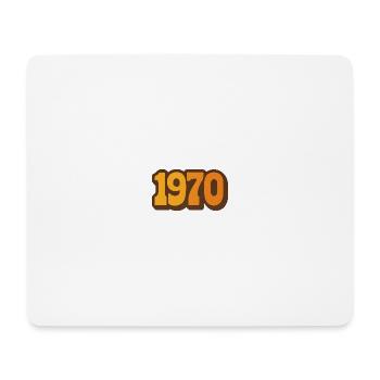 1970 – L’Essence Rétro Vintage - Tapis de souris (format paysage) - blanc - Devant
