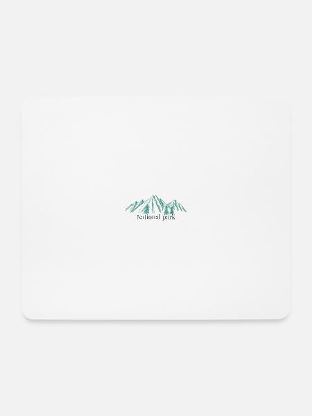 National Park - Mousepad (Querformat) - Weiß