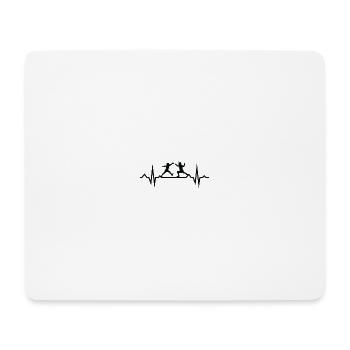 Fechten Kampfsport fencing - Mousepad (Querformat) - Weiß - Vorne