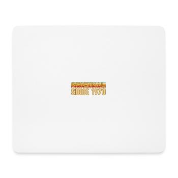 Original seit 1970 Retro-Logo - Mousepad (Querformat) - Weiß - Vorne