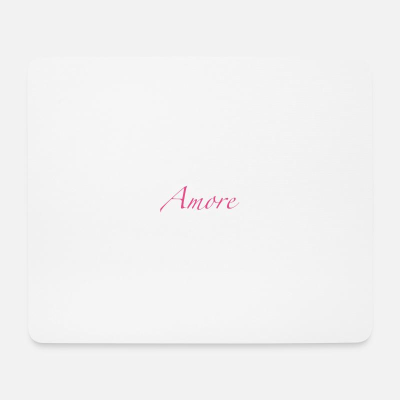 Amore - Mousepad (Querformat) - Weiß