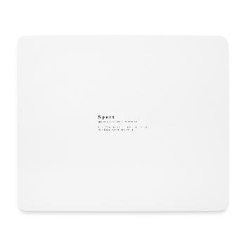 Définition humoristique du sport - Tapis de souris (format paysage) - blanc - Devant