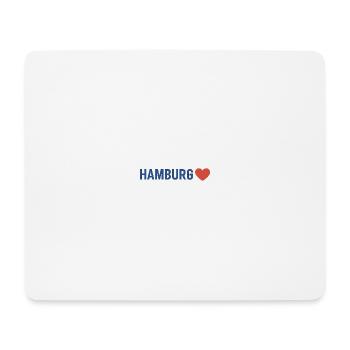 Hamburg Herz - Mousepad (Querformat) - Weiß - Vorne