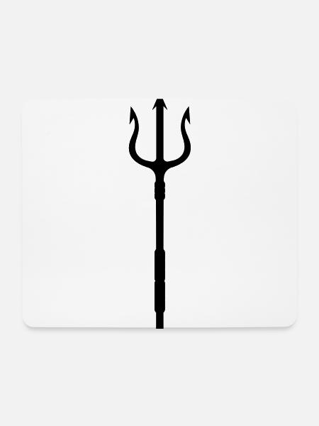 der dreizack - Mousepad (Querformat) - Weiß