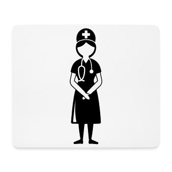 Krankenschwester Doktor - Mousepad (Querformat) - Weiß - Vorne