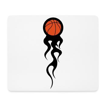 Basket Ball / Basketball / Basktet-Ball / Sport - Tapis de souris (format paysage) - blanc - Devant