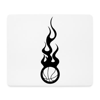 Basket Ball / Basketball / Basktet-Ball / Sport - Tapis de souris (format paysage) - blanc - Devant