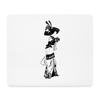 Victorian Elegance with floral pattern - Mouse Pad (horizontal) - white - Front