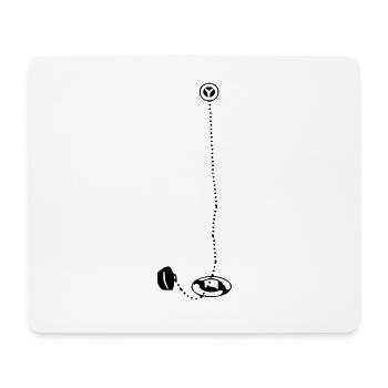 égout de baignoire gag bouchon de bouche - Tapis de souris (format paysage) - blanc - Devant