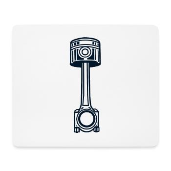 Kolben mit Pleuel - Mousepad (Querformat) - Weiß - Vorne