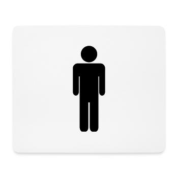 Mann - Mousepad (Querformat) - Weiß - Vorne