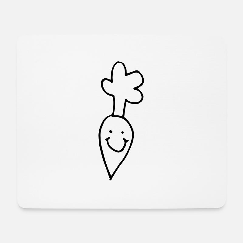 Rübe - Mousepad (Querformat) - Weiß