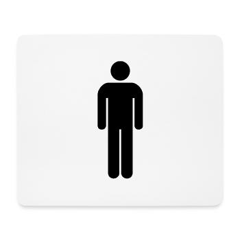 Homme - Tapis de souris (format paysage) - blanc - Devant