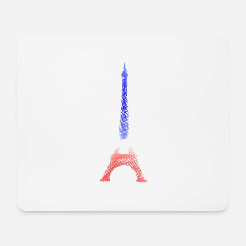 Eiffelturm Paris Bleu Blanc Rouge Habs - Mousepad (Querformat) - Weiß