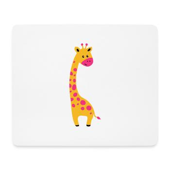 cute giraffe - Tapis de souris (format paysage) - blanc - Devant