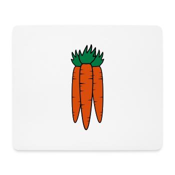 Carrots - Mouse Pad (horizontal) - white - Front