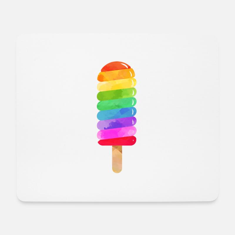 Rainbow water popsicle - Mouse Pad (horizontal) - white