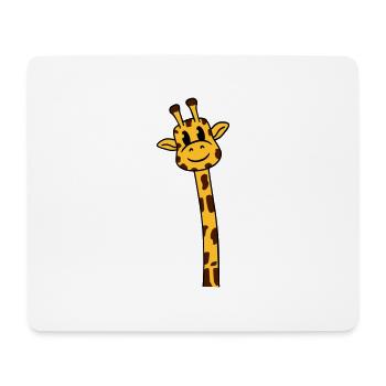 Lustige langer Hals Giraffe Coole Niedliche Tiere - Mousepad (Querformat) - Weiß - Vorne