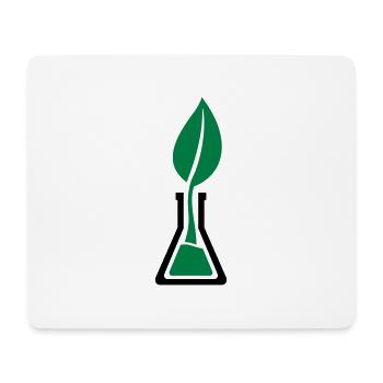 Test tube leaf - Mouse Pad (horizontal) - white - Front