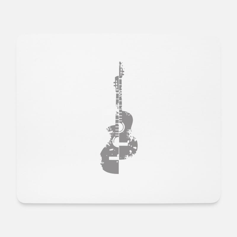 Gitarre Gitarrist Guitar Player - Mousepad (Querformat) - Weiß