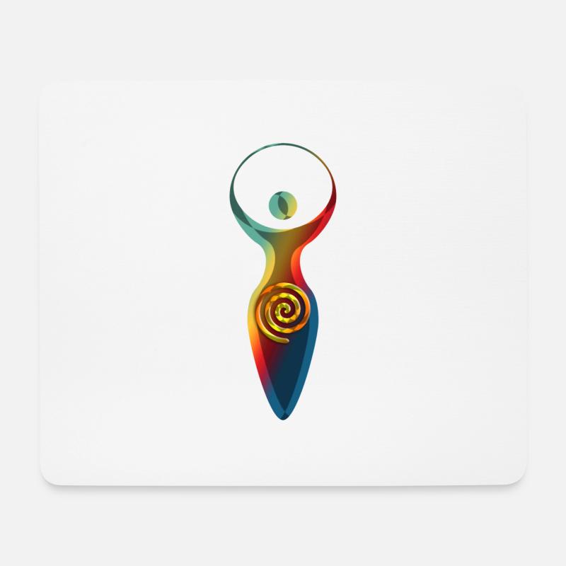 Spiritual Symbol - Goddess Of Earth Gaya 2 - Mousepad (Querformat) - Weiß