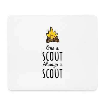 One a scout Always a scout - Tapis de souris (format paysage) - blanc - Devant