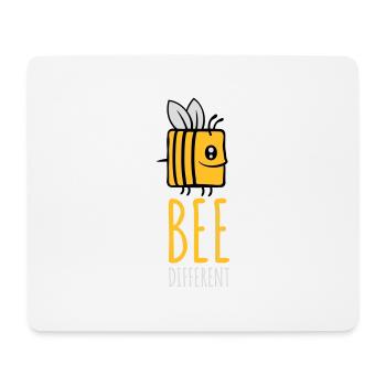 abeille différente Spruch Citation - Tapis de souris (format paysage) - blanc - Devant