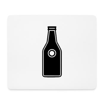 einfaches Piktogramm einer Flasche - Mousepad (Querformat) - Weiß - Vorne