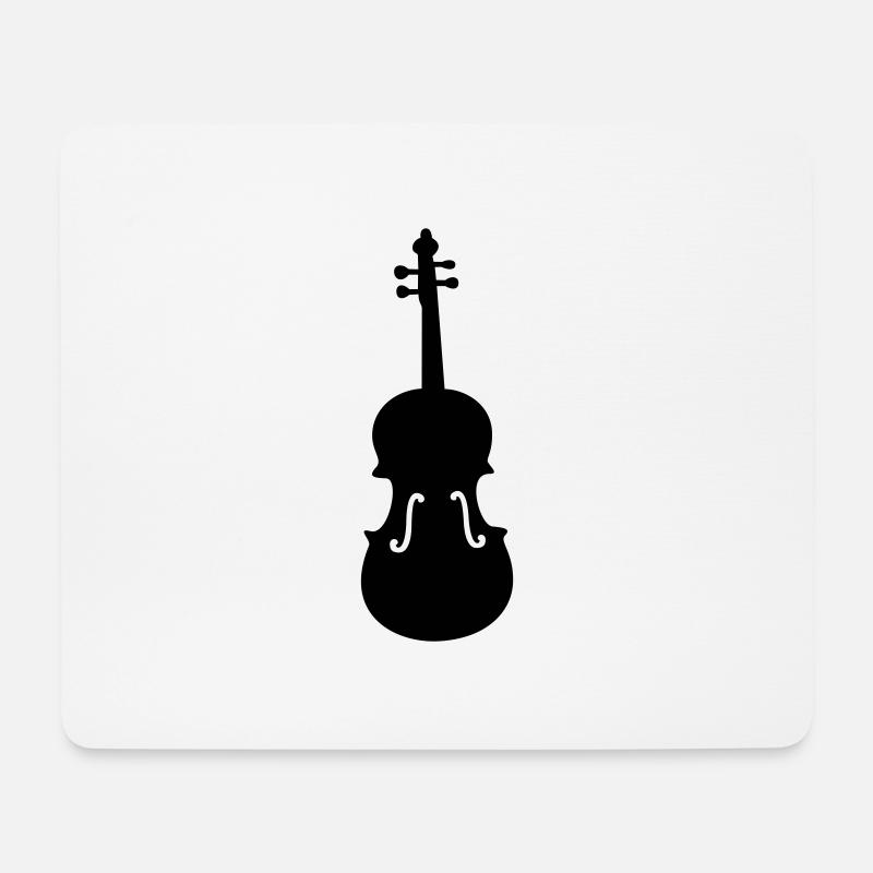 Bratsche - Mousepad (Querformat) - Weiß
