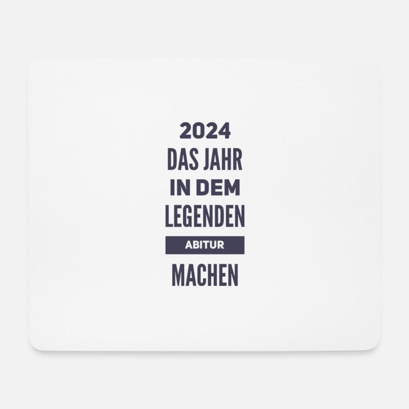 Abi- ABITUR - Mousepad (Querformat) - Weiß