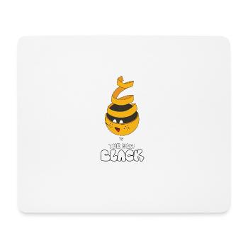 schwarz orange - Mousepad (Querformat) - Weiß - Vorne