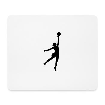 basketball player spieler sport87 - Mousepad (Querformat) - Weiß - Vorne