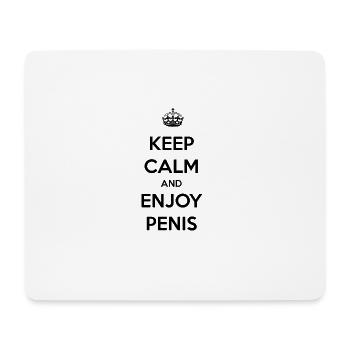 Penis! Lovetoy / gift - Mouse Pad (horizontal) - white - Front